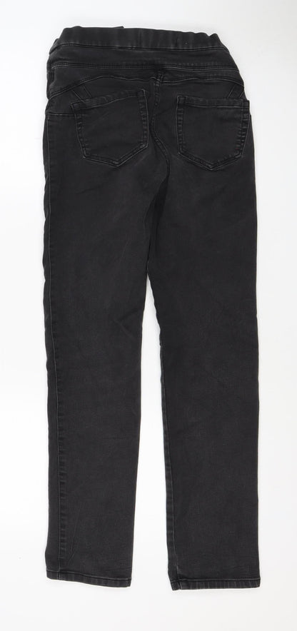 Next Women Black Size 8 Regular Sculpt Pull-On Stretch Jegging Jeans