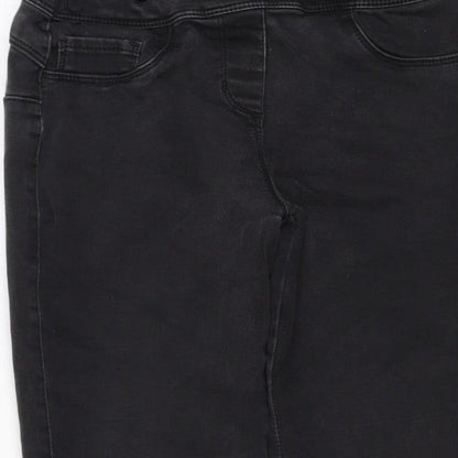 Next Women Black Size 8 Regular Sculpt Pull-On Stretch Jegging Jeans