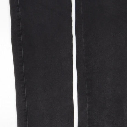 Next Women Black Size 8 Regular Sculpt Pull-On Stretch Jegging Jeans