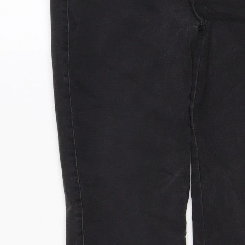 Next Women Black Size 8 Regular Sculpt Pull-On Stretch Jegging Jeans