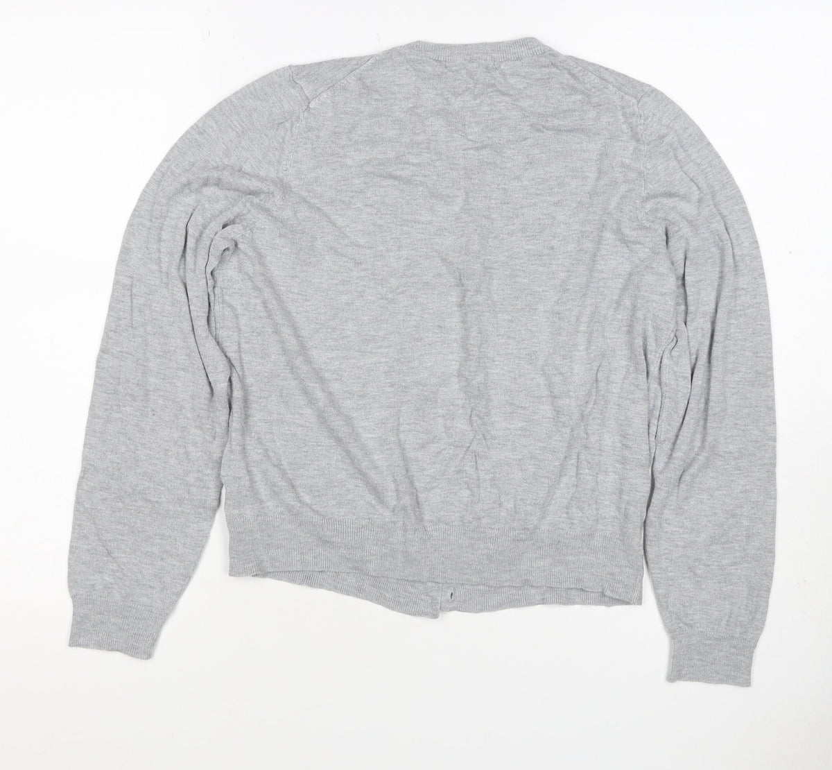 M&S Collection Women’s Grey UK 16 Button Front Knit Cardigan