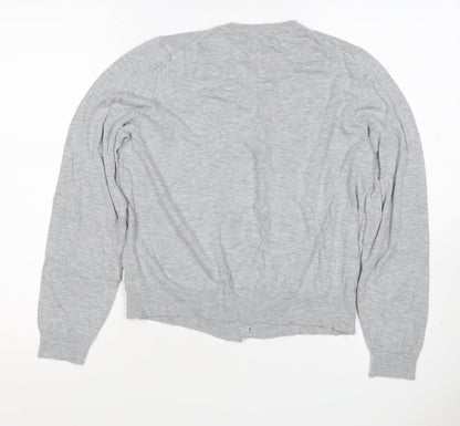 M&S Collection Women’s Grey UK 16 Button Front Knit Cardigan