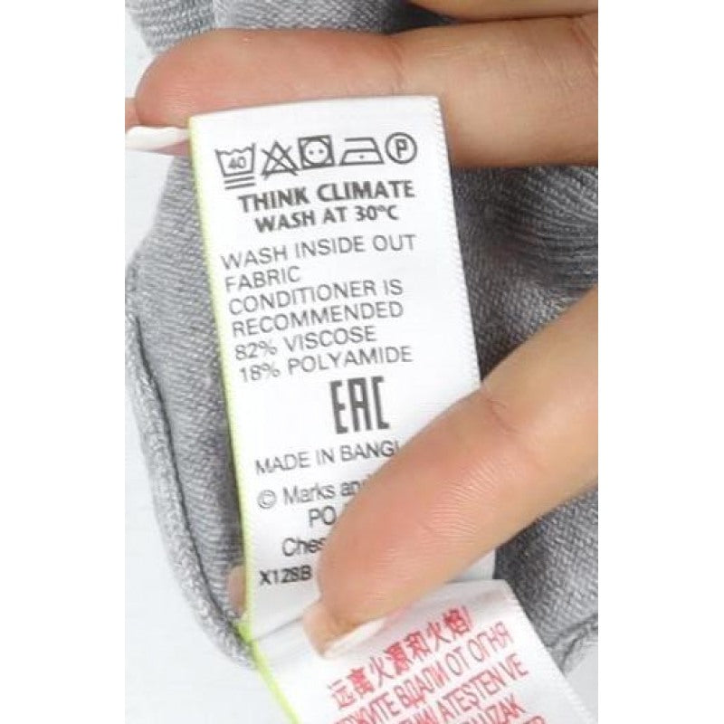 M&S Collection Women’s Grey UK 16 Button Front Knit Cardigan