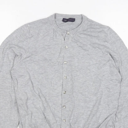 M&S Collection Women’s Grey UK 16 Button Front Knit Cardigan