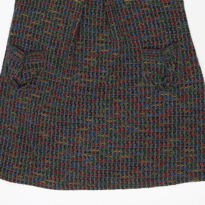 Izabel London Women’s Grey Multicolour Knit Jumper Dress UK 10