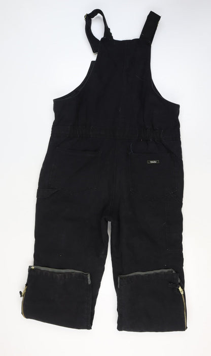 Walls Mens Black L Insulated Workwear Dungarees Bib Overalls