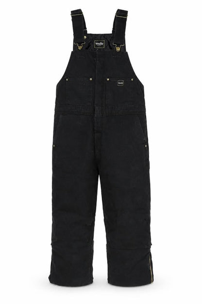 Walls Mens Black L Insulated Workwear Dungarees Bib Overalls