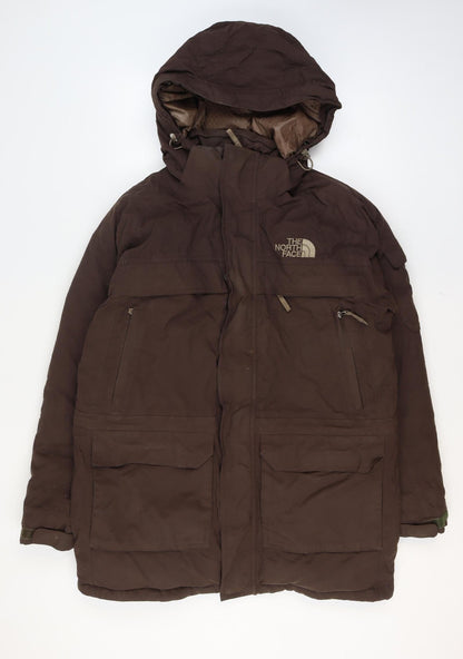 The North Face Men’s Brown M HyVent Down Hooded Parka Jacket