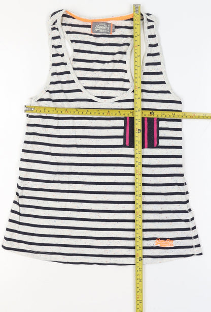 Superdry Women’s Multicoloured S Striped Racerback Pocket Tank Top