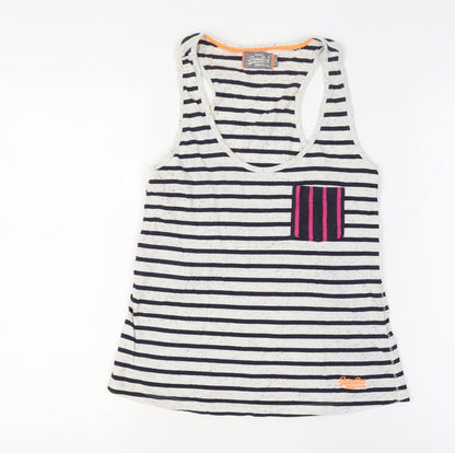 Superdry Women’s Multicoloured S Striped Racerback Pocket Tank Top