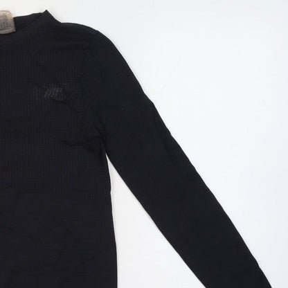 Myprotein Women’s Black S Athletic Ribbed Long Sleeve Gym T-Shirt