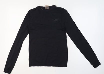 Myprotein Women’s Black S Athletic Ribbed Long Sleeve Gym T-Shirt