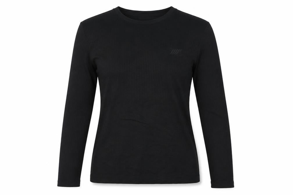 Myprotein Women’s Black S Athletic Ribbed Long Sleeve Gym T-Shirt
