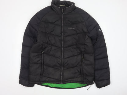 Craghoppers Men’s Black XL Puffer Jacket Quilted Outdoor Full Zip