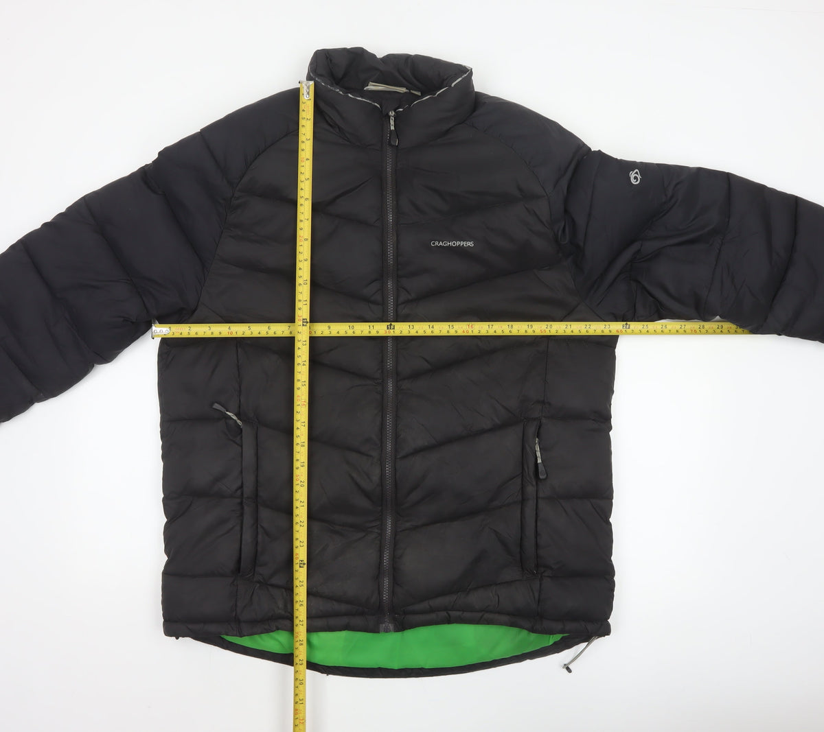 Craghoppers Men’s Black XL Puffer Jacket Quilted Outdoor Full Zip