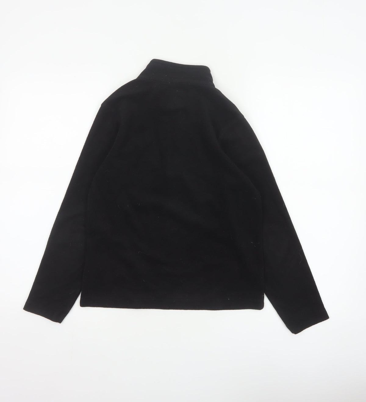 Regatta Boys Black 11-12 Years 1/4 Zip Fleece Pullover Sweatshirt