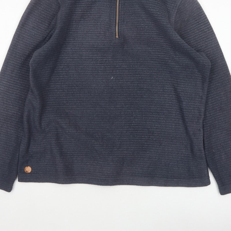 Regatta Women’s Navy Blue UK 16 1/4 Zip Fleece Sweatshirt
