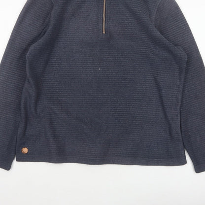 Regatta Women’s Navy Blue UK 16 1/4 Zip Fleece Sweatshirt