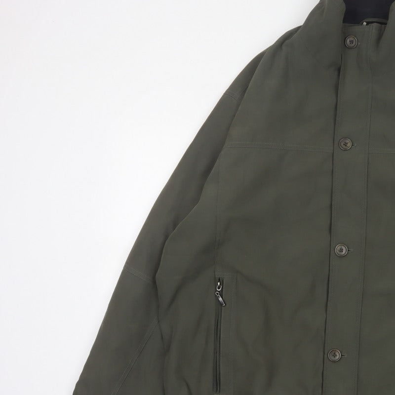 EWM Pure Classics Men's Green 2XL Basic Jacket Button Zip Pockets