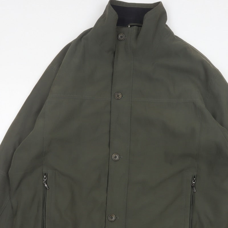 EWM Pure Classics Men's Green 2XL Basic Jacket Button Zip Pockets