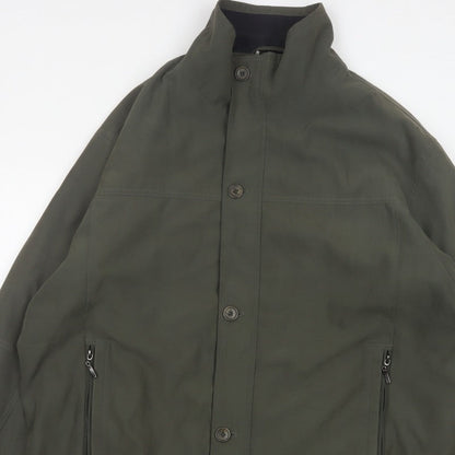 EWM Pure Classics Men's Green 2XL Basic Jacket Button Zip Pockets