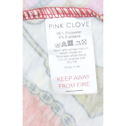 Pink Clove Women Multicoloured Animal Print Skater Dress UK 20
