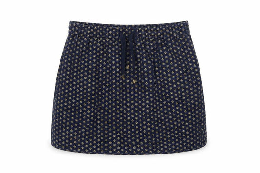 Fat Face Women Blue Floral Lyocell Mini Skirt UK 12 Elastic Waist