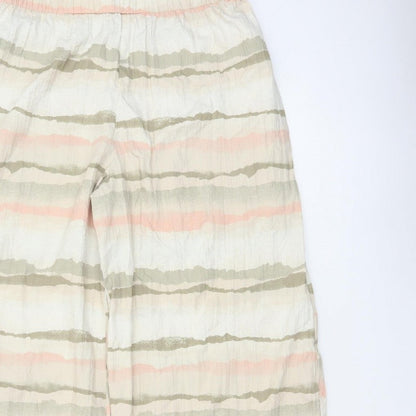 French Connection Women’s Multicoloured M Wide-Leg Striped Trousers
