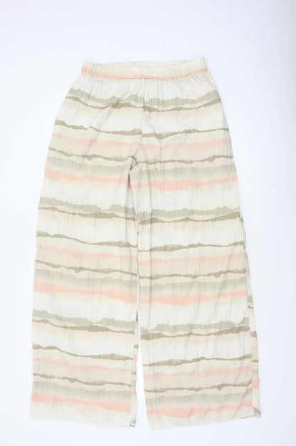 French Connection Women’s Multicoloured M Wide-Leg Striped Trousers