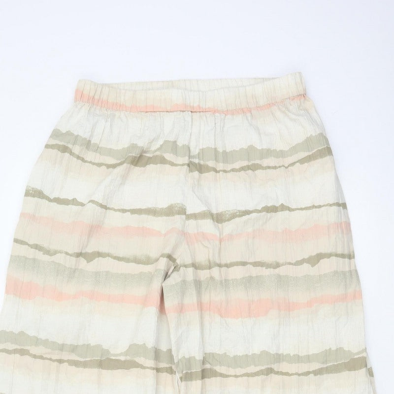 French Connection Women’s Multicoloured M Wide-Leg Striped Trousers