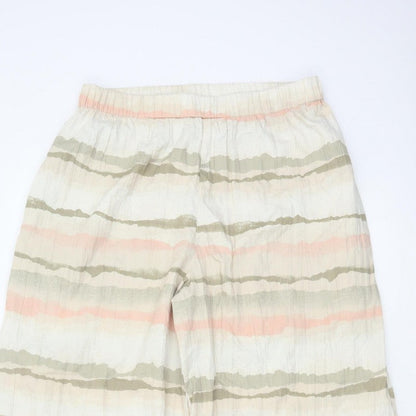 French Connection Women’s Multicoloured M Wide-Leg Striped Trousers
