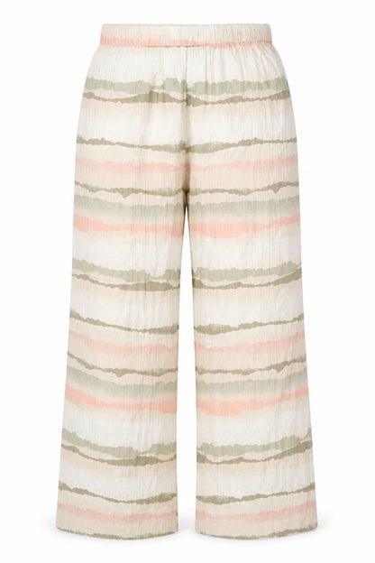 French Connection Women’s Multicoloured M Wide-Leg Striped Trousers