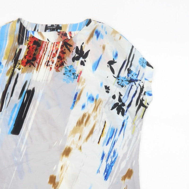 Autograph Women’s Multicoloured Floral Kimono Blouse UK 16