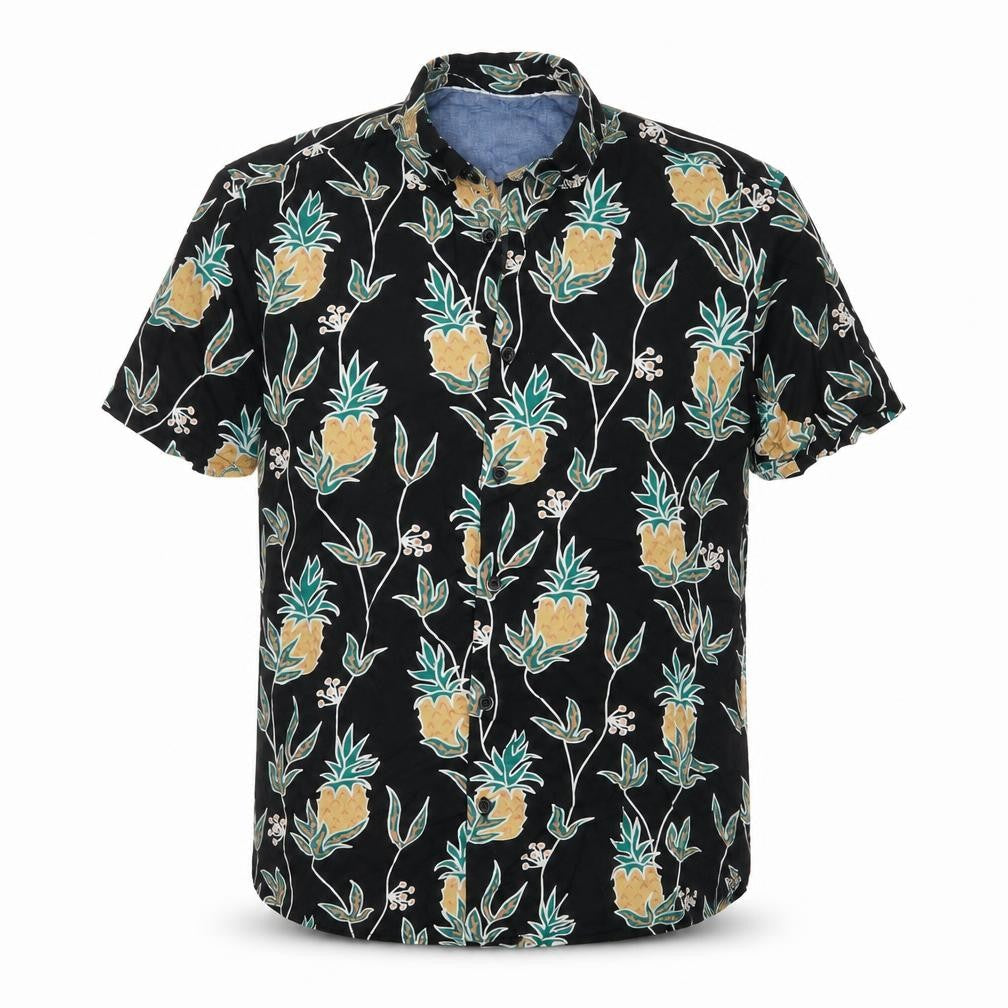 Limited Edition Men’s S Black Pineapple Hawaiian Short Sleeve Shirt