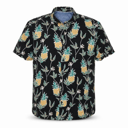 Limited Edition Men’s S Black Pineapple Hawaiian Short Sleeve Shirt