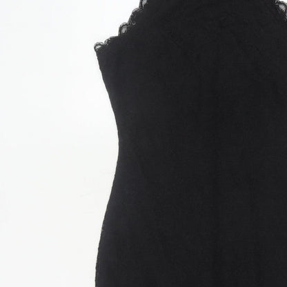 New Look Women’s Black Lace Bodycon Knee Length Dress UK 6