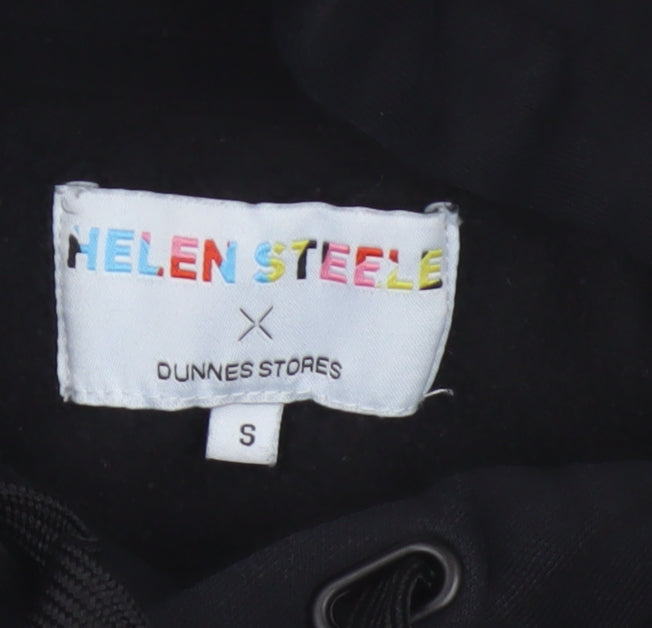 Helen Steele x Dunnes Women’s Black S Pullover Hoodie Logo Pocket