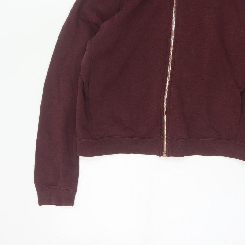 Nike Air Women’s Burgundy S Full Zip Hooded Logo Sweatshirt