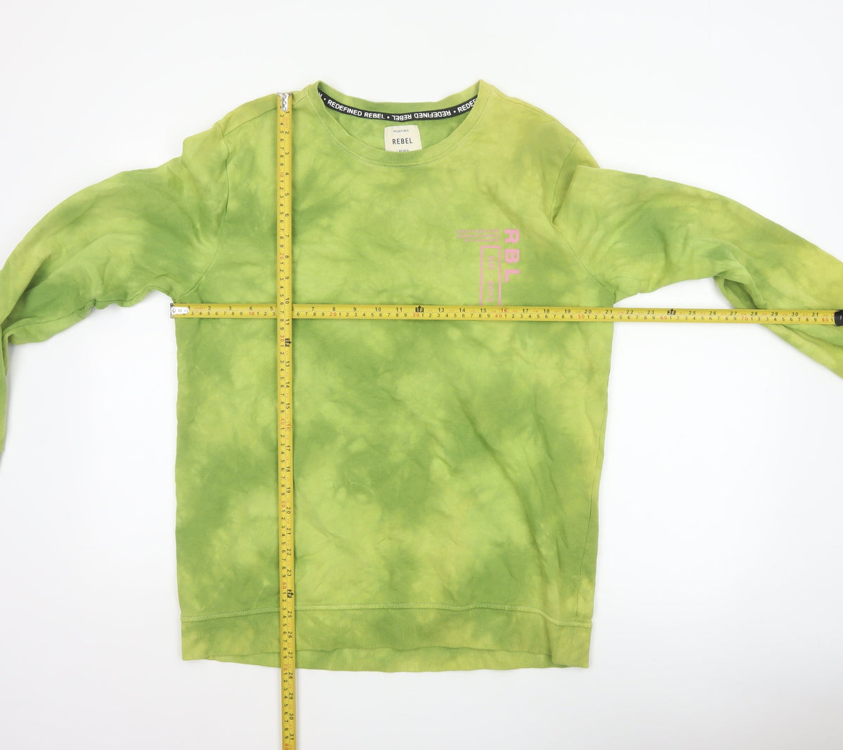 Redefined Rebel Men’s Green L Pullover Sweatshirt Graphic Logo