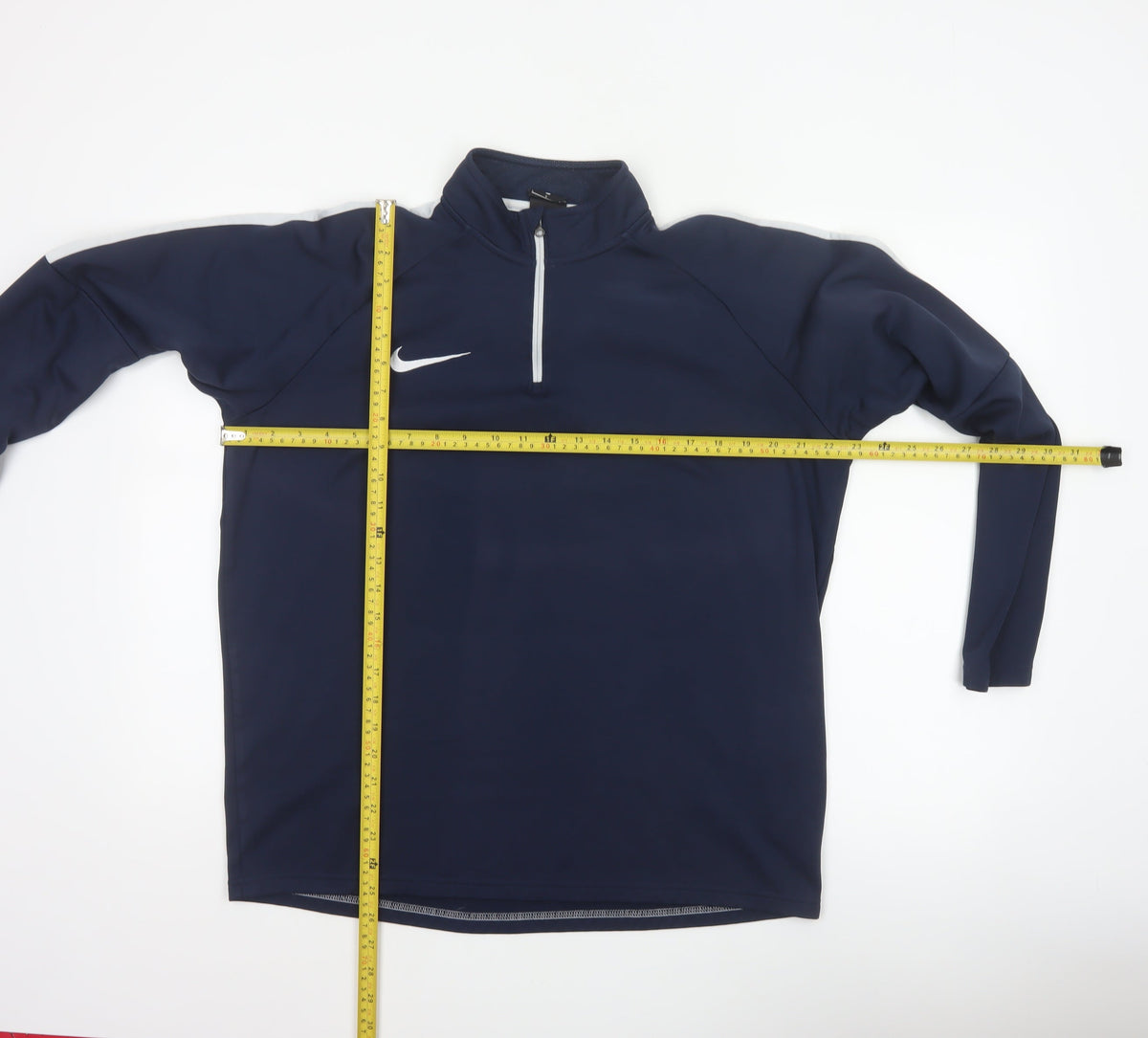Nike Men’s Blue L Dri-FIT 1/4 Zip High Neck Sports Sweatshirt