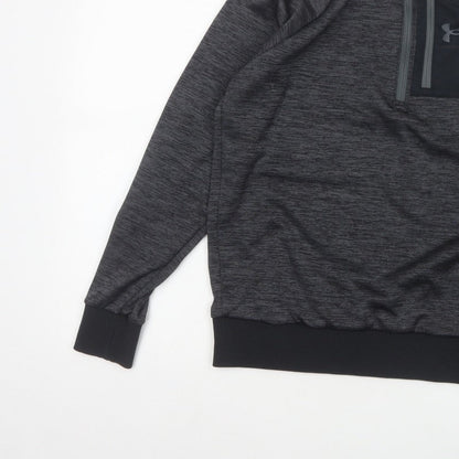Under Armour Men Grey S ColdGear 1/4 Zip Athletic Sweatshirt