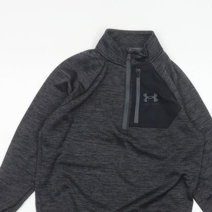 Under Armour Men Grey S ColdGear 1/4 Zip Athletic Sweatshirt