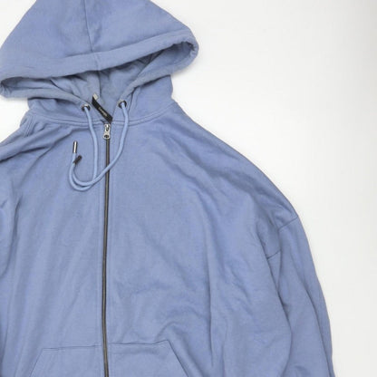 George Women’s Blue XL 20-22 Full Zip Hooded Sweatshirt Pockets