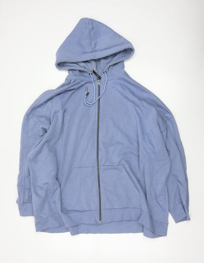 George Women’s Blue XL 20-22 Full Zip Hooded Sweatshirt Pockets