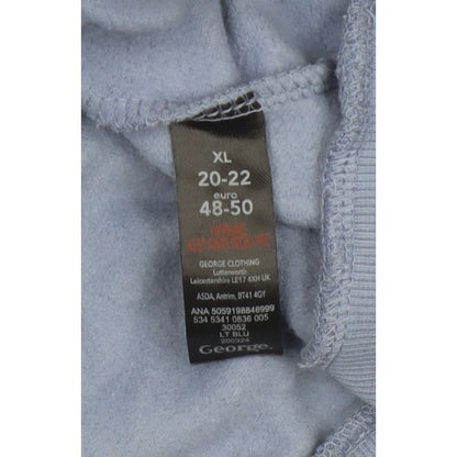 George Women’s Blue XL 20-22 Full Zip Hooded Sweatshirt Pockets