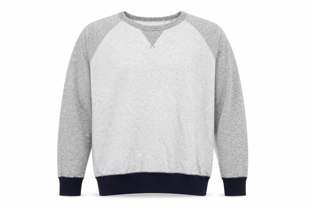 Uniqlo Men Grey XL Pullover Crew Neck Raglan Sweatshirt