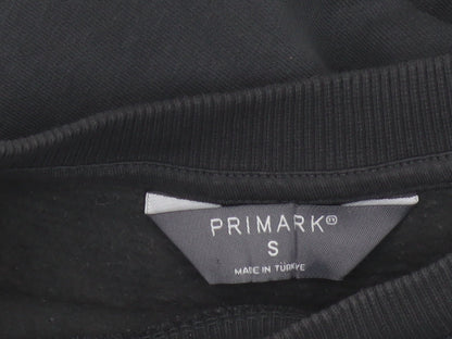 Primark Women Black S Sequin Star Cropped Pullover Sweatshirt