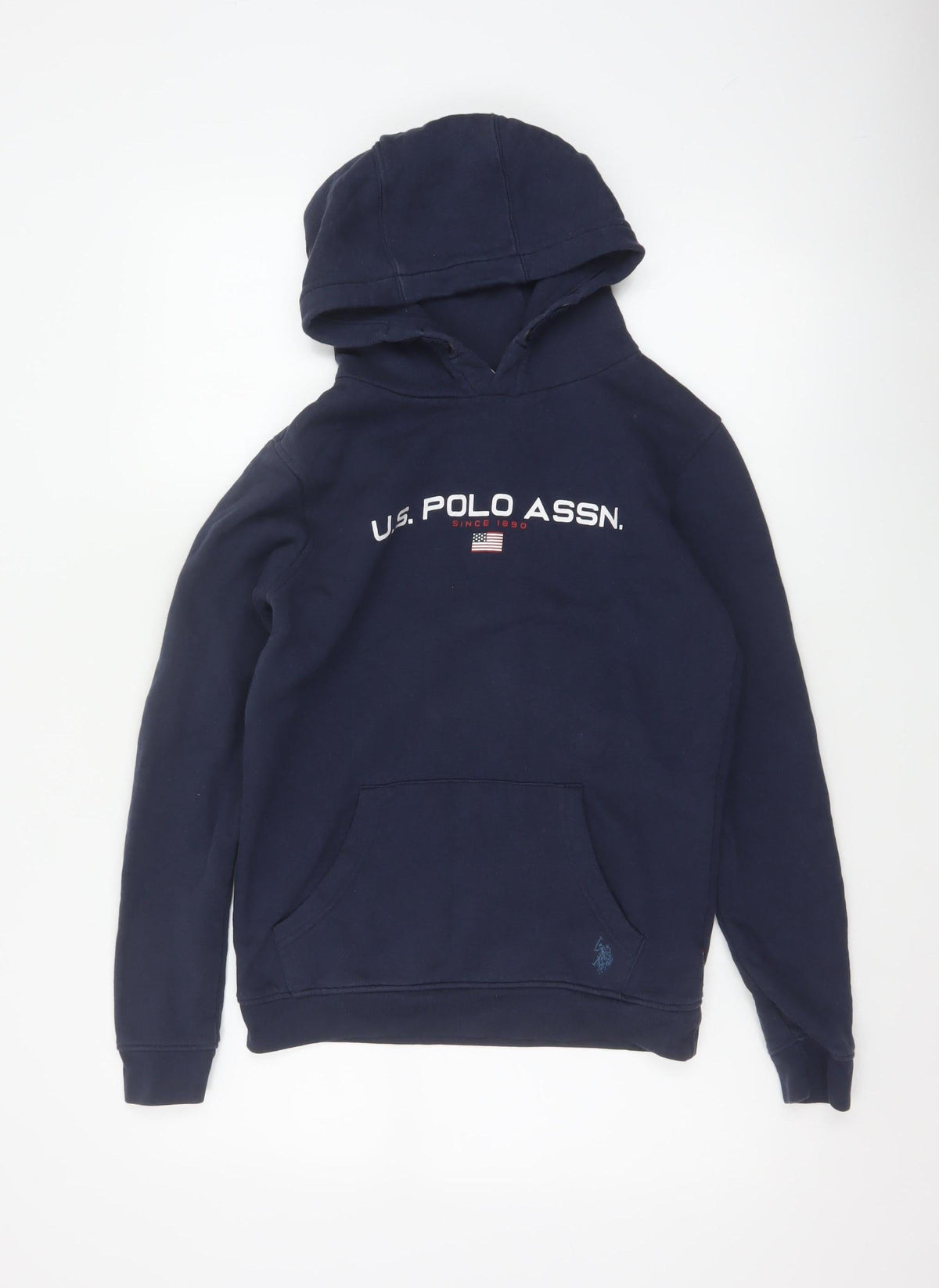 U.S. Polo Assn. Boys Blue 15-16 Years Pullover Hoodie Logo