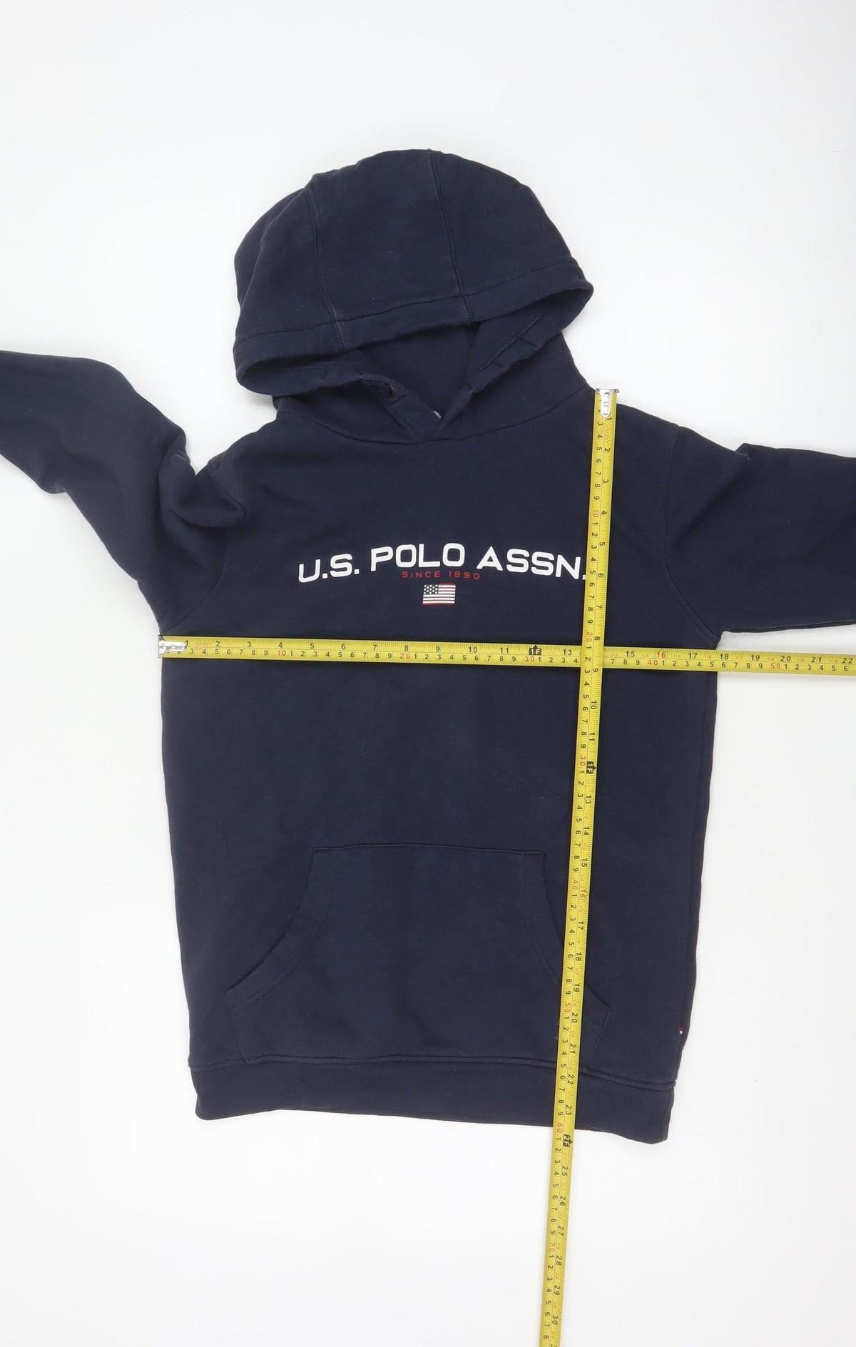 U.S. Polo Assn. Boys Blue 15-16 Years Pullover Hoodie Logo