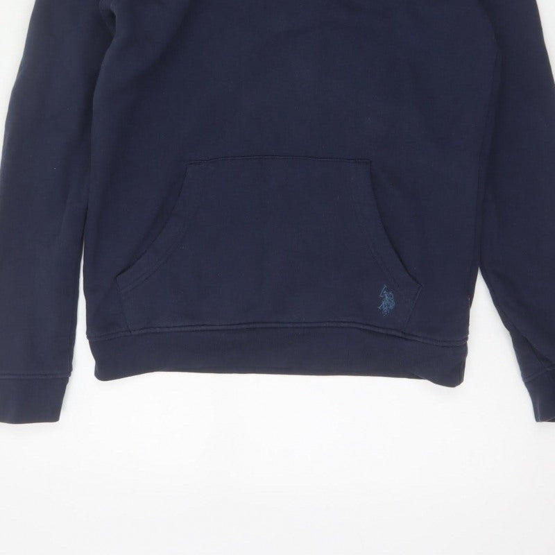 U.S. Polo Assn. Boys Blue 15-16 Years Pullover Hoodie Logo